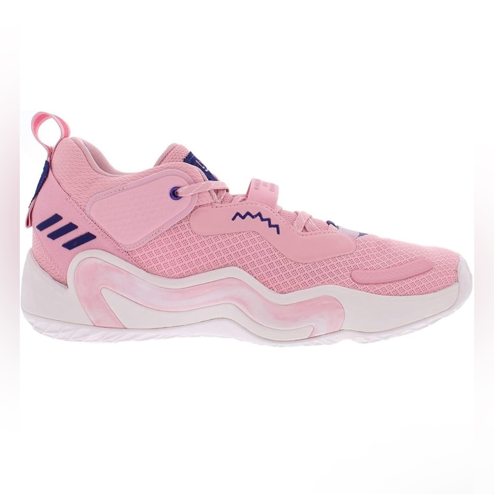 Adidas Pink and Purple D.O.N. Issue 3 Sneakers